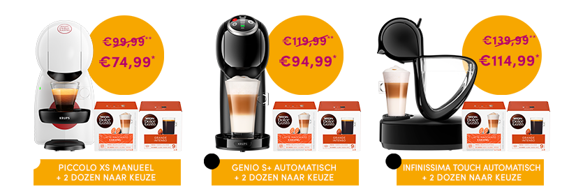 MACHINE WEBSHOP ACTIES NESCAFÉ DOLCE GUSTO header image