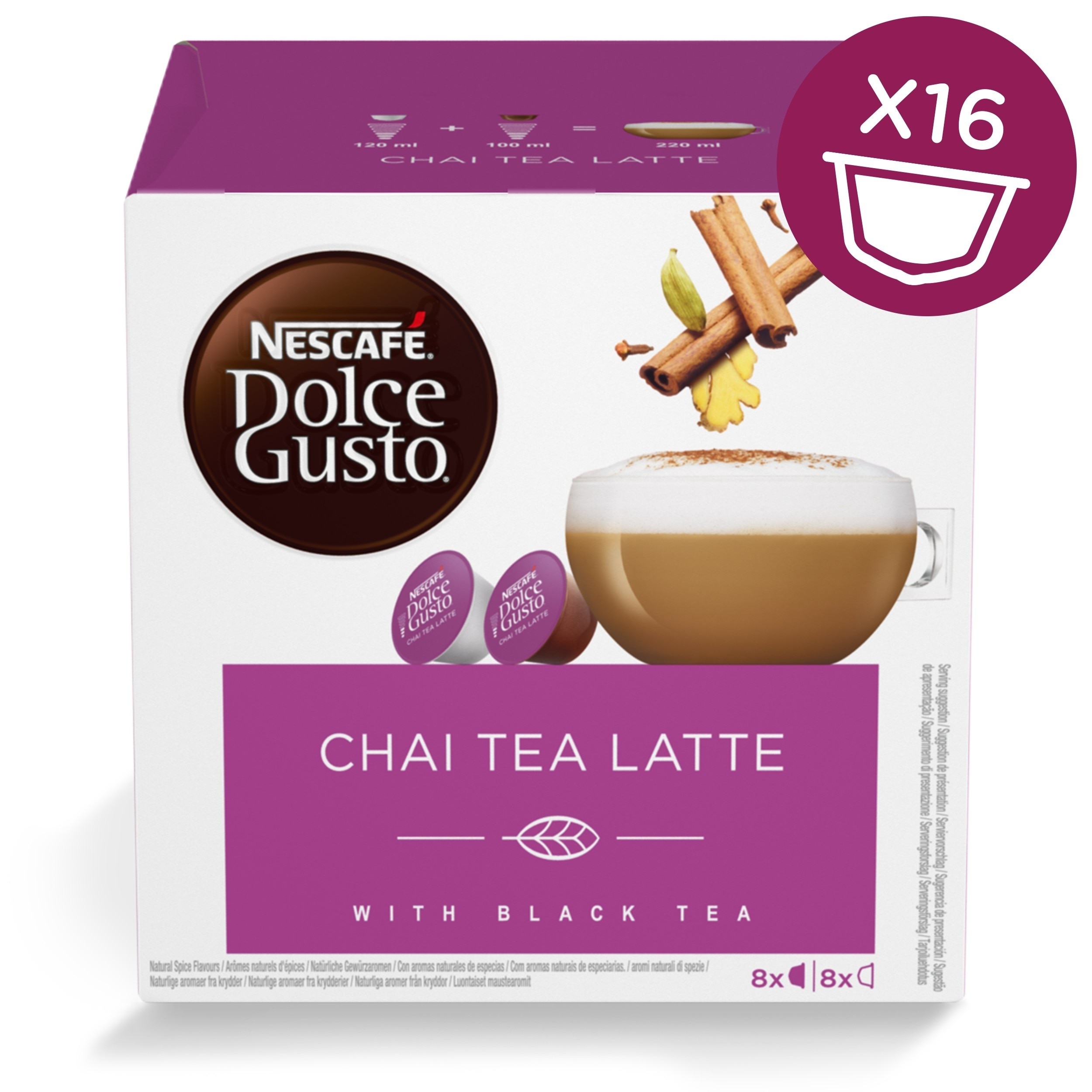 Chai Tea Latte 16 Capsules NESCAFÉ® Dolce Gusto®