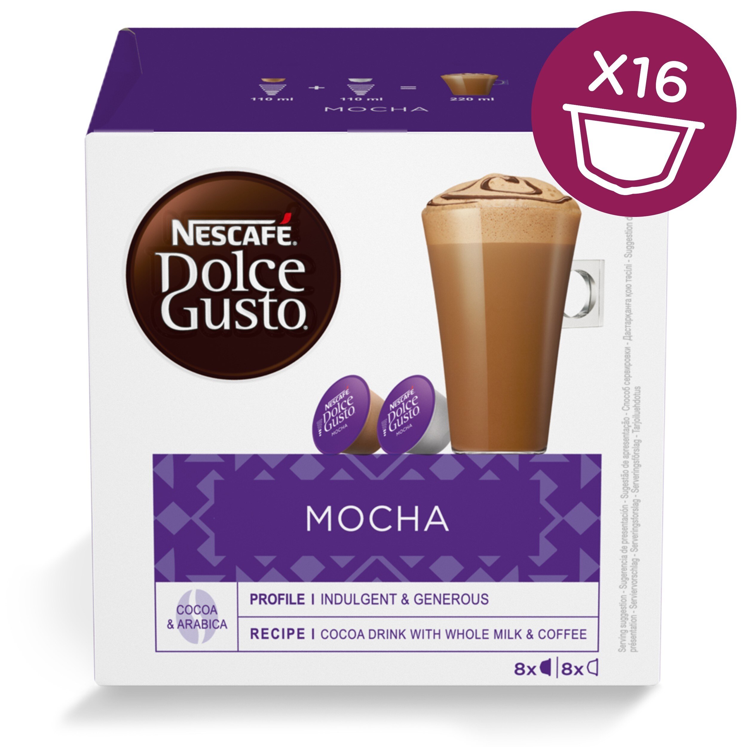 Mocha 16 Capsules Nescafe Dolce Gusto