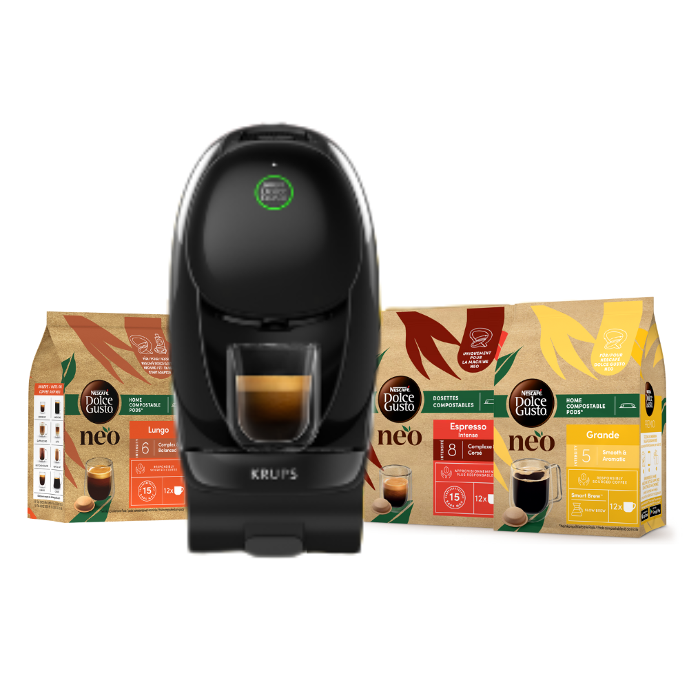 NEO espressos,café court dosettes compostables en papier|Dolce Gusto