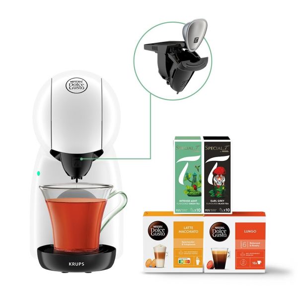 Dolce Gusto Nescafé Cafetera Krups Piccolo XS Blanca Dolce Gusto Nescafé Cafetera Krups Piccolo XS Blanca