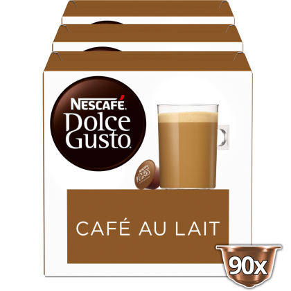 Caf&eacute; au Lait voordeelpack 90 capsules NESCAF&Eacute; Dolce Gusto