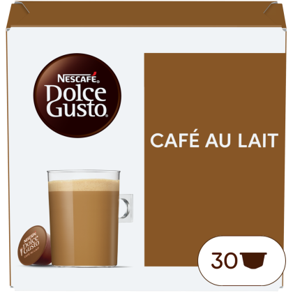 Café au lait 30 Capsules NESCAFÉ Dolce Gusto