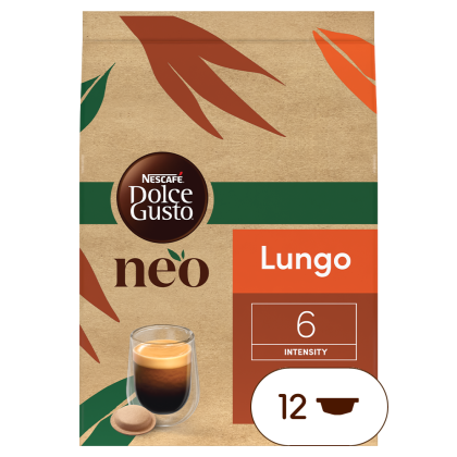 verpakking van NEO Lungo koffiepads