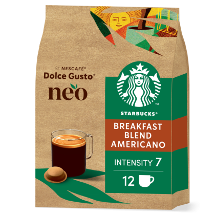 neo starbucks breakfast melange americano verpakking met koffiepads