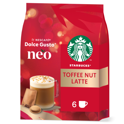 Pack de Starbucks Toffee Nut Latte vue de face.