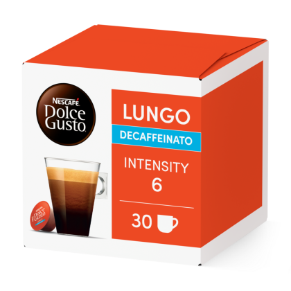 Doos van 30 NESCAF&Eacute; Dolce Gusto Lungo Decaffeinato 30 Capsules capsules