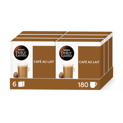 Pack avantage Caf&eacute; au Lait 6x30 Capsules