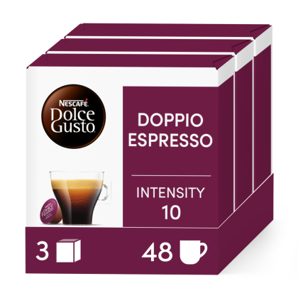Doos van 48 NESCAF&Eacute; Dolce Gusto Voordeelverpakking Doppio Espresso 48 Capsules capsules