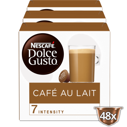 Caf&eacute; au Lait voordeelpack 48 capsules NESCAF&Eacute; Dolce Gusto