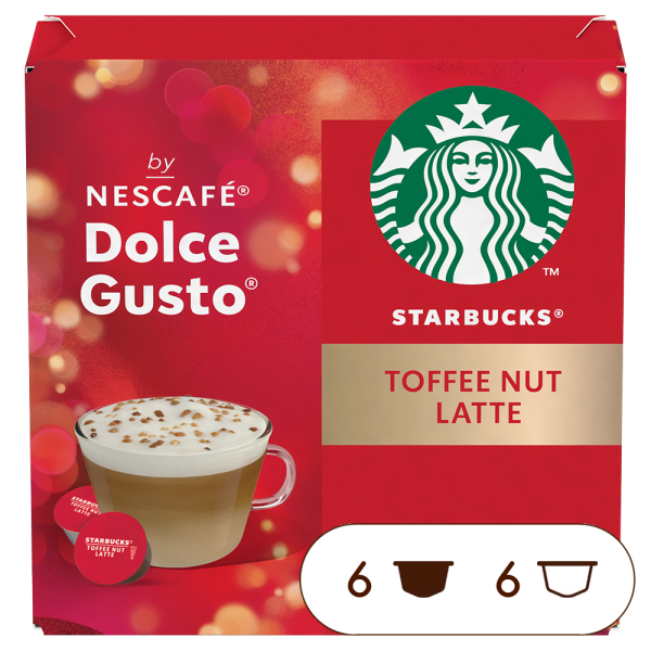 STARBUCKS Toffee Nut Latte 12 Capsules NESCAFÉ Dolce Gusto