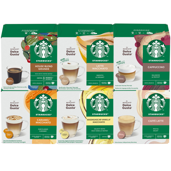 Starbucks Ontdekkingspack 6 dozen NESCAFÉ Dolce Gusto