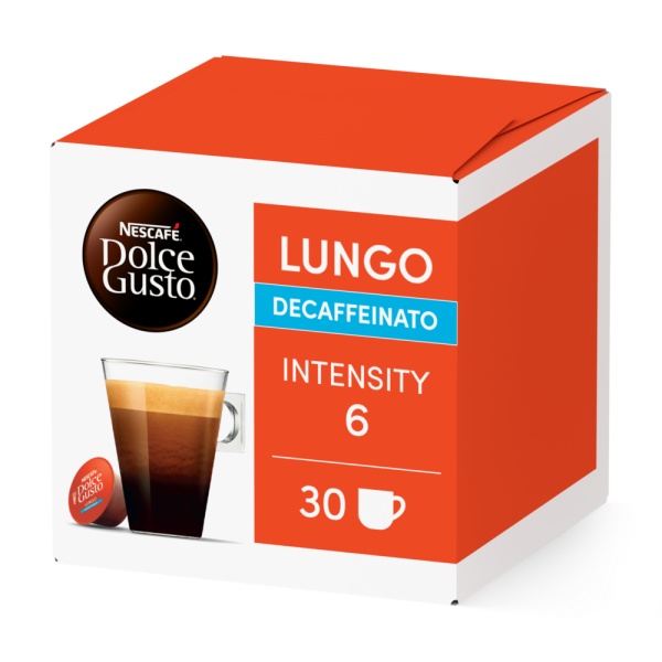 Boîte de 16 capsules Lungo Decaffeinato 30 Capsules NESCAFÉ Dolce Gusto