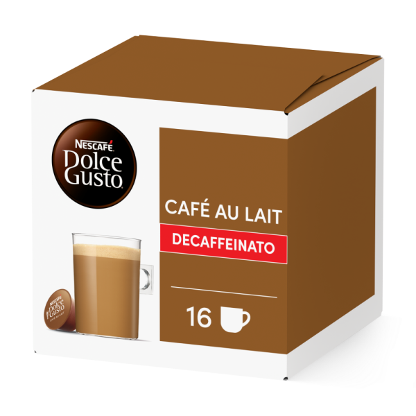 Boîte de 16 capsules Café au Lait Decaffeinato 16 Capsules NESCAFÉ Dolce Gusto