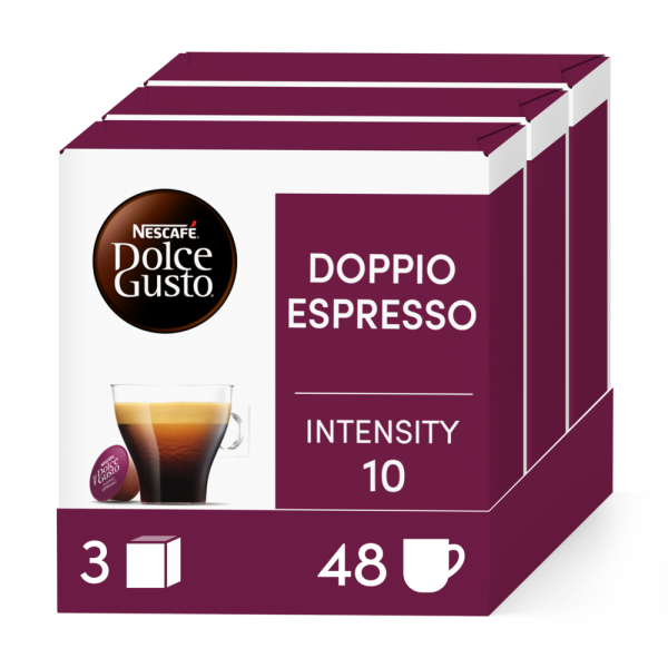 Doos van 48 NESCAFÉ Dolce Gusto Voordeelverpakking Doppio Espresso 48 Capsules capsules