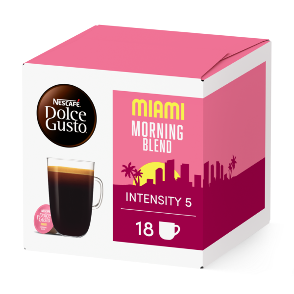 Doos van 18 NESCAFÉ Dolce Gusto Miami Morning Blend 18 Capsules capsules
