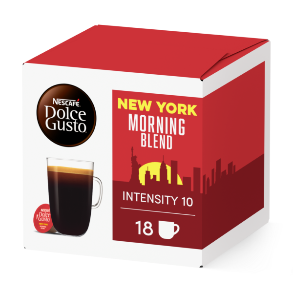 Doos van 18 NESCAFÉ Dolce Gusto New York Morning Blend 18 Capsules capsules