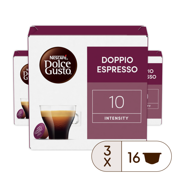 Doos van 48 NESCAFÉ Dolce Gusto Voordeelverpakking Doppio Espresso 48 Capsules capsules