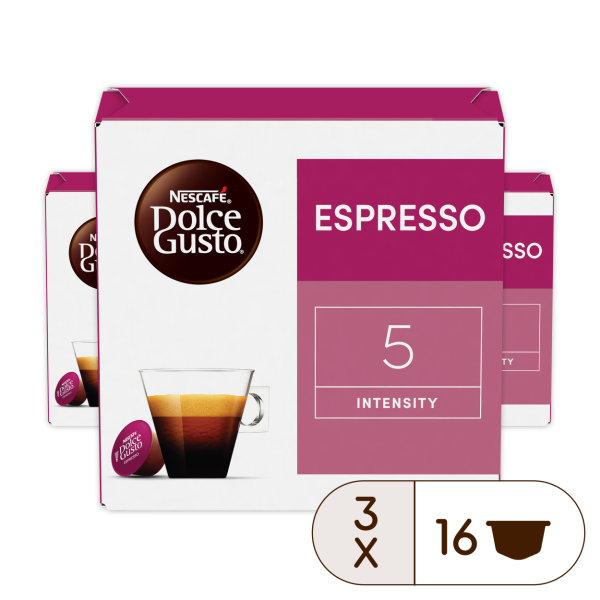 Voordeelverpakking Espresso 3x16 Capsules