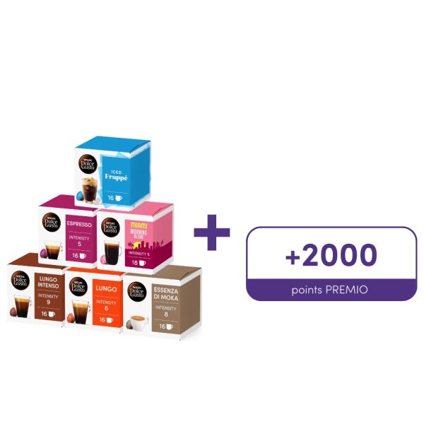 Pack cafés noirs + 2000 points PREMIO