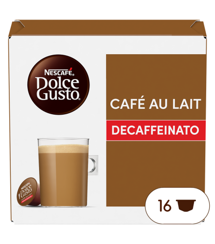 Boîte de 16 capsules Café au Lait Decaffeinato 16 Capsules NESCAFÉ Dolce Gusto