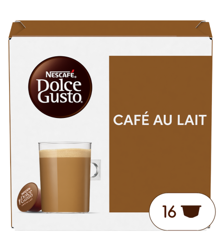 Doos van 16 NESCAFÉ Dolce Gusto Café au Lait 16 Capsules capsules