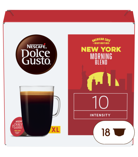 Doos van 18 NESCAFÉ Dolce Gusto New York Morning Blend 18 Capsules capsules