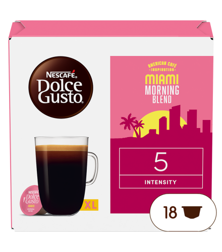 Doos van 18 NESCAFÉ Dolce Gusto Miami Morning Blend 18 Capsules capsules