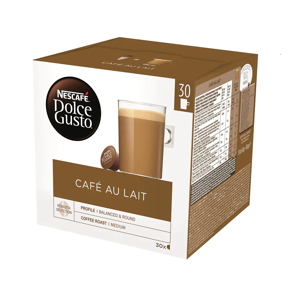 Caf au Lait 30 Capsules NESCAF Dolce Gusto