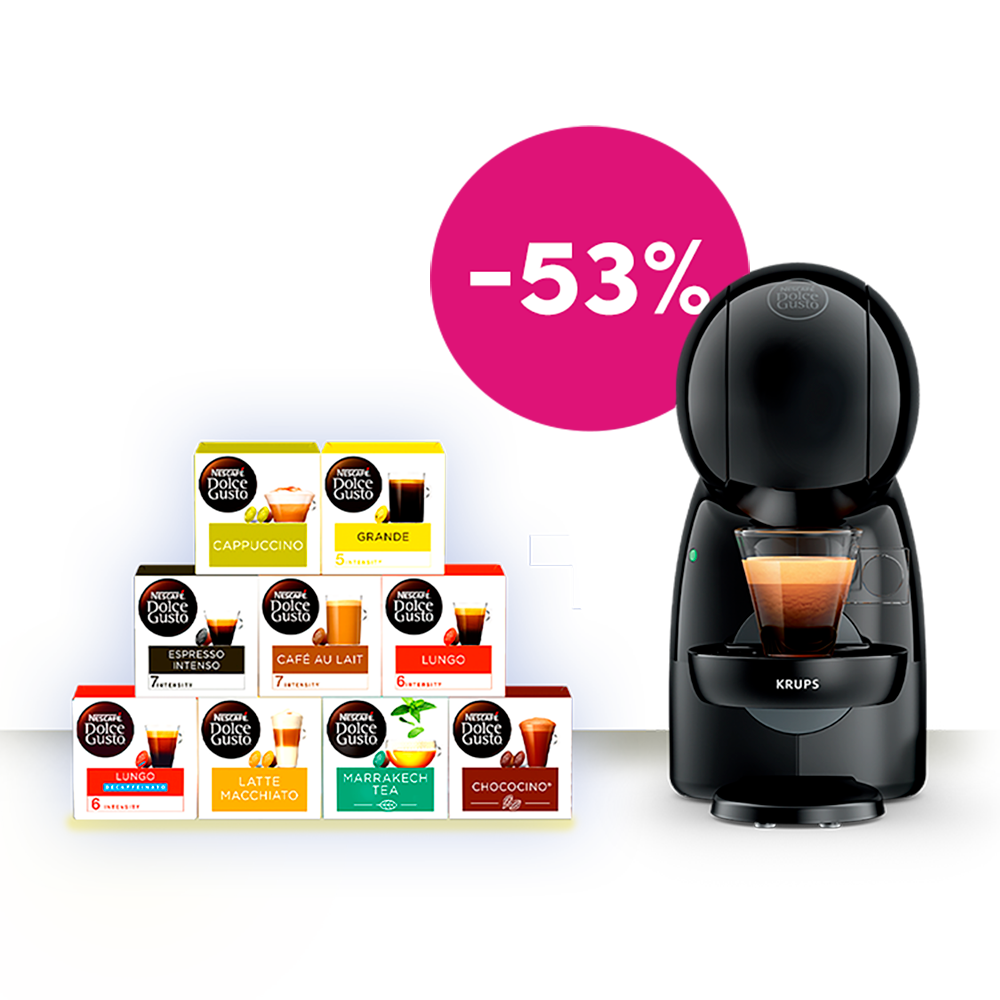 BUNDEL 1 PICCOLO XS MACHINE & 9 DOZEN CAPSULES