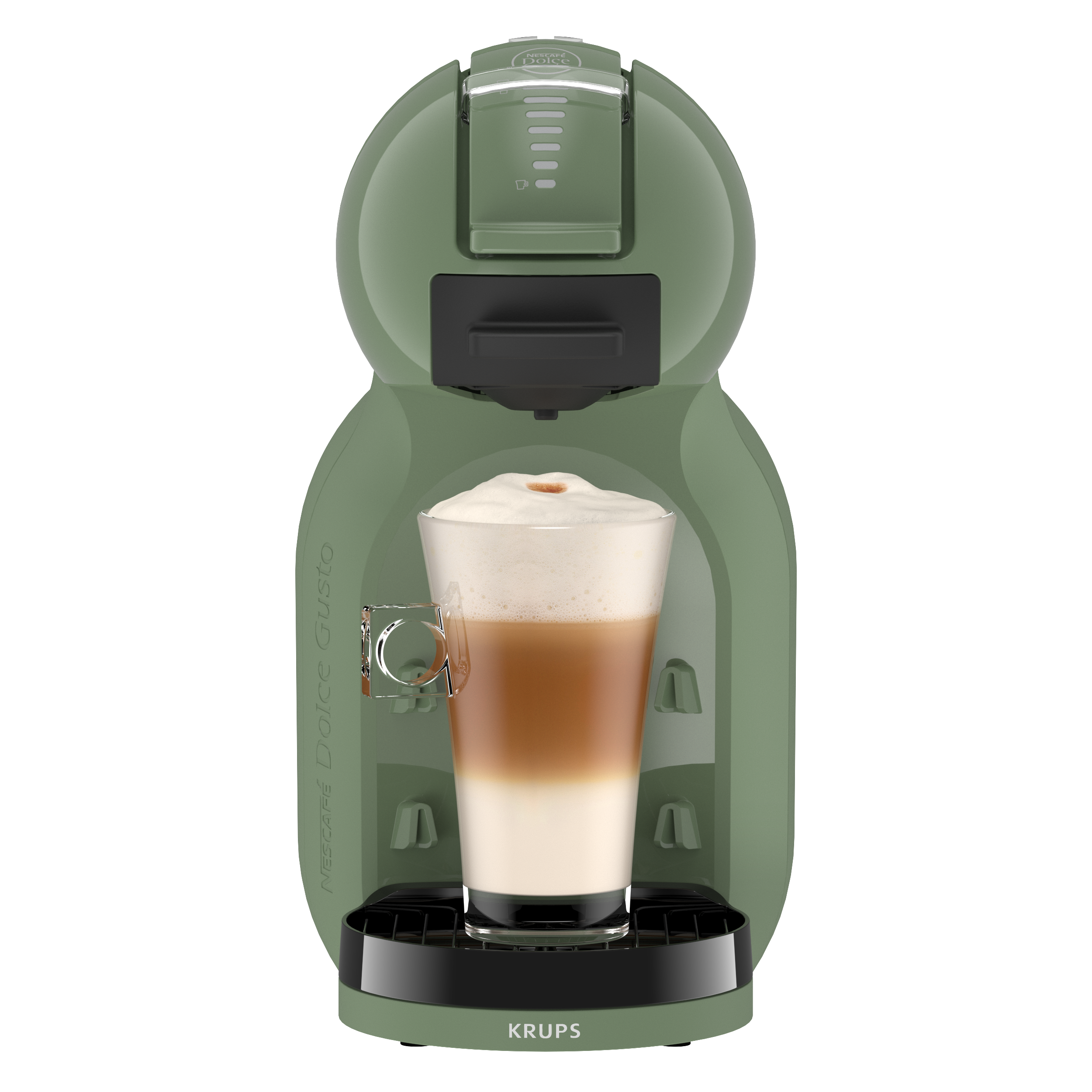 Vooraanzicht van de Mini Me 2 met een latte