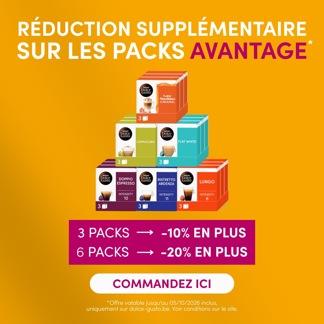 HP square 1096x1096 - FR - advantage packs extra% HP