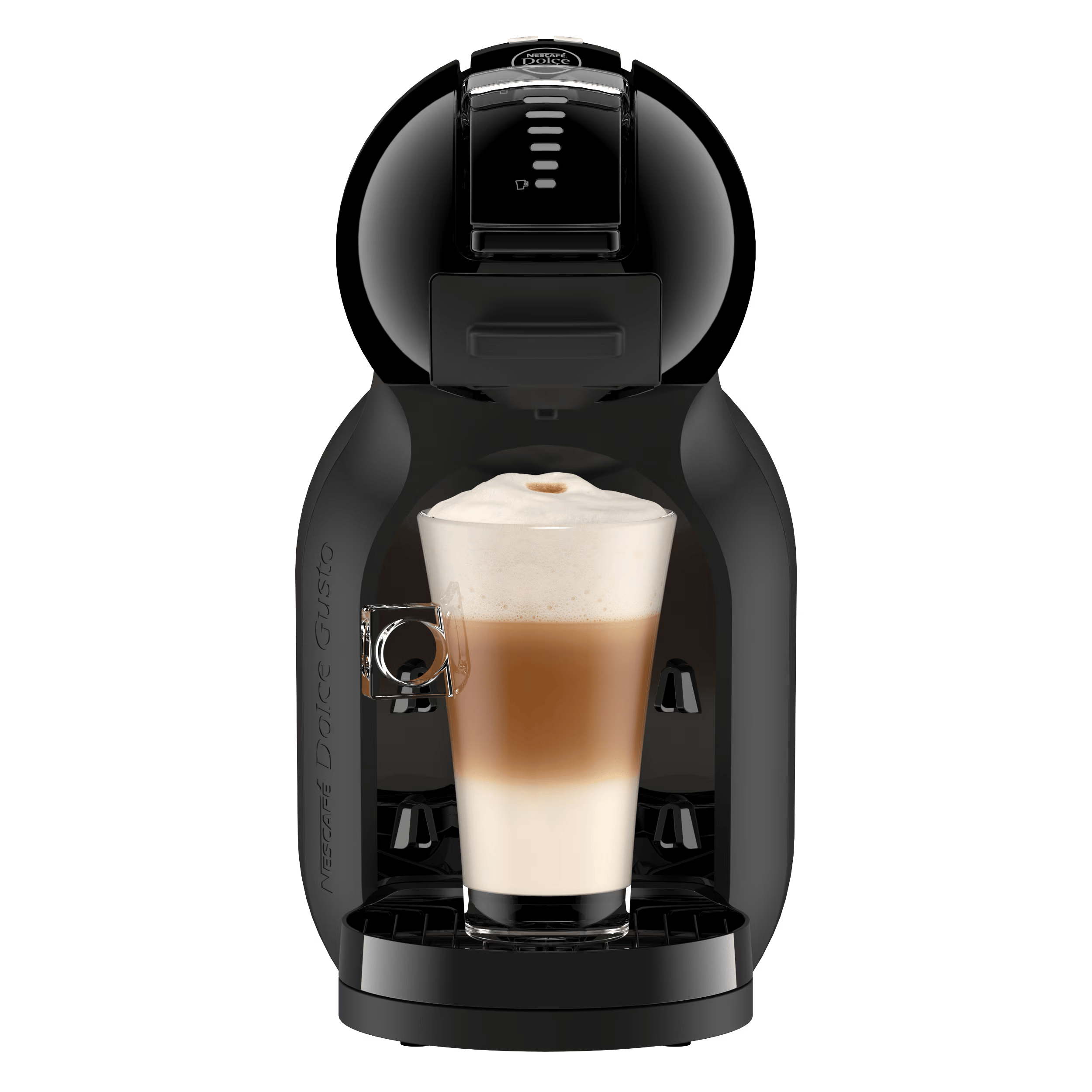 Vooraanzicht van de Mini Me 2 met een latte