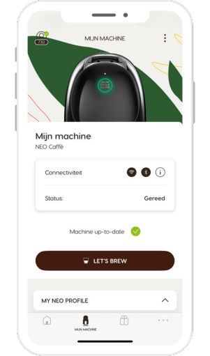 Screenshot from my account page in the application