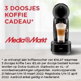 3 doosjes koffie cadeau* - Media Markt