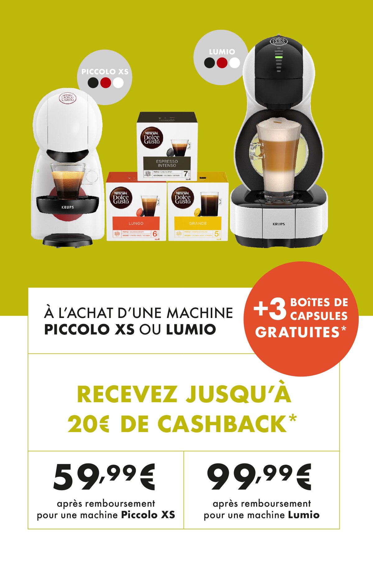 Recevez jusqu'à 20€ de cashback