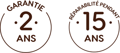 2 years guarantee stamp
