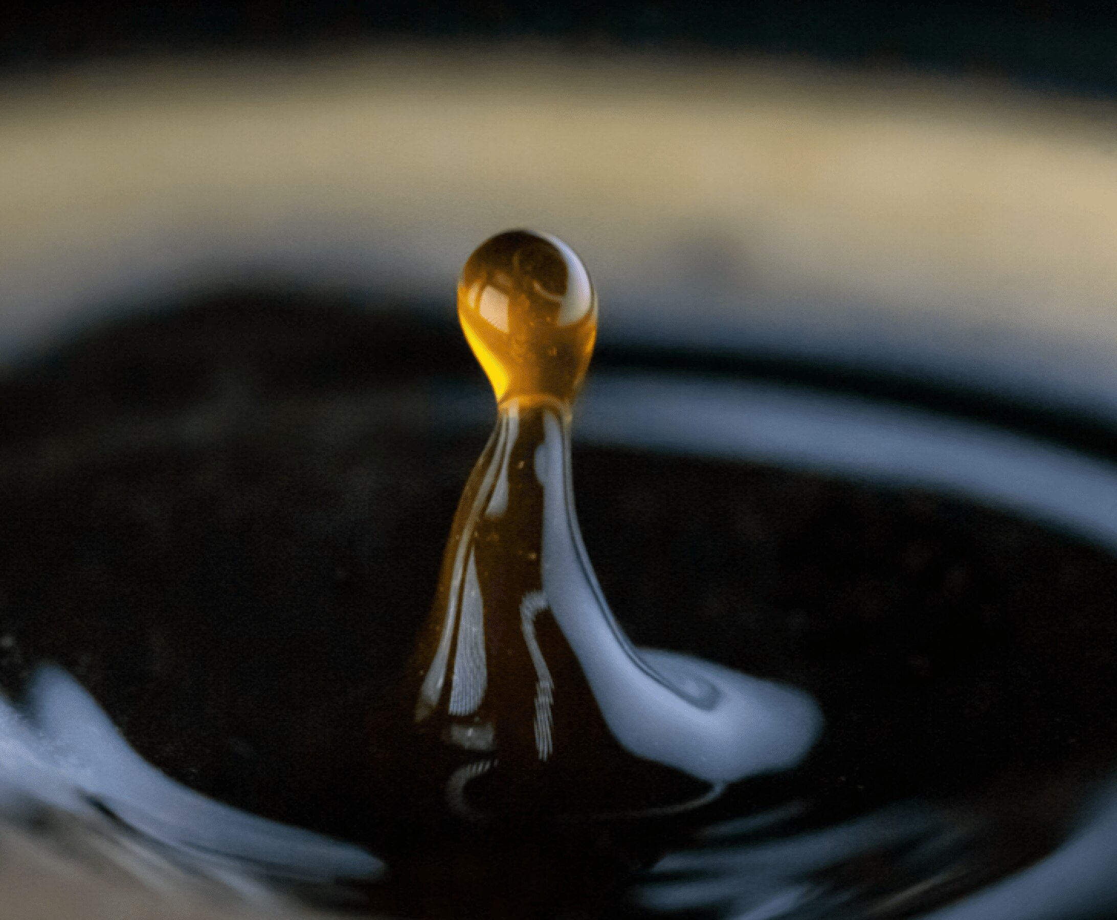 gouttelette de café infusé