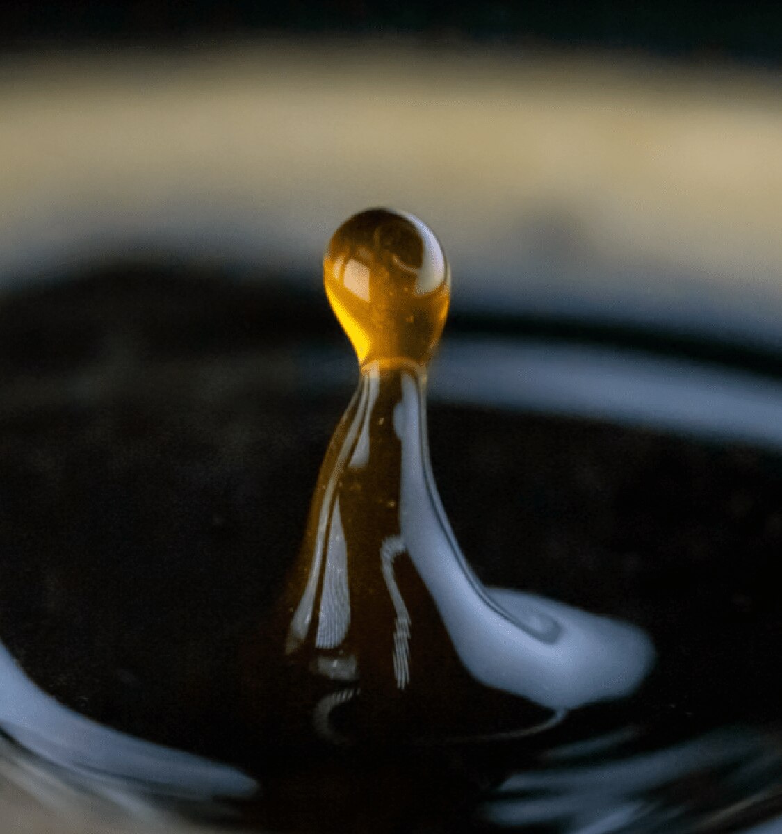 gouttelette de café infusé
