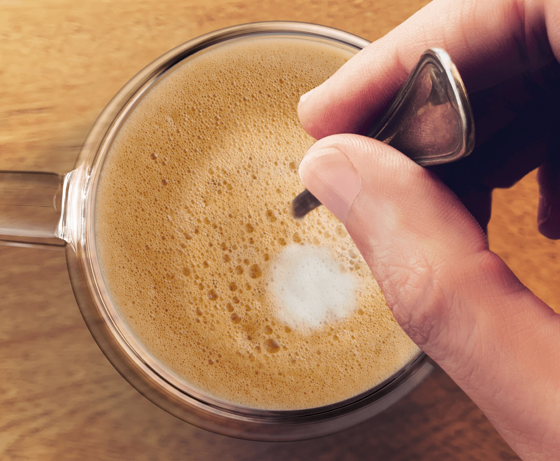 café au lait dans une tasse