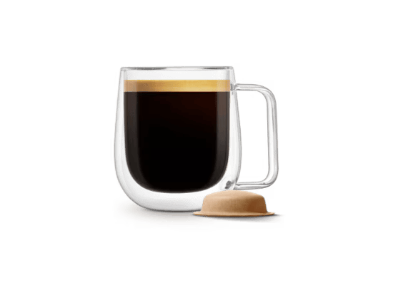 Tasse à café longue et capsule