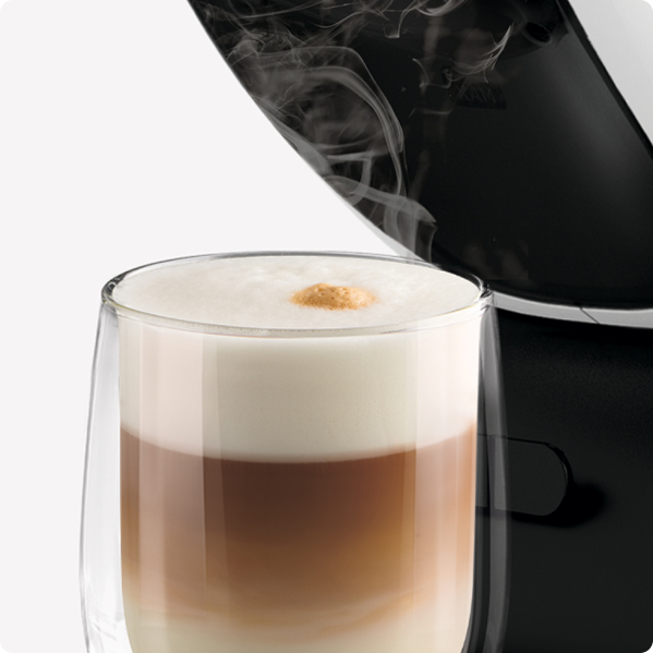 Latte macchiato NEO avec de la vapeur
