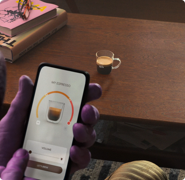 Video met volumepersonalisatie via de app