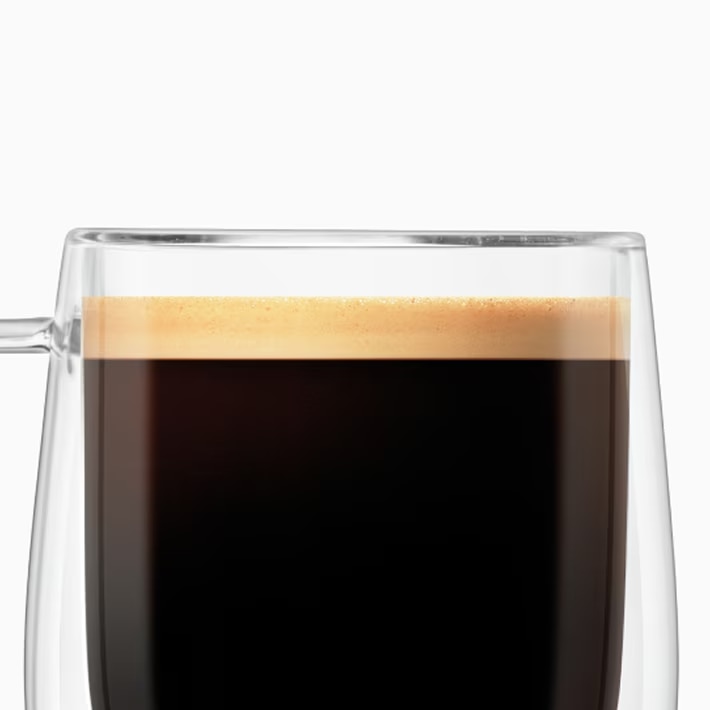 Inzoomen op americano koffie.